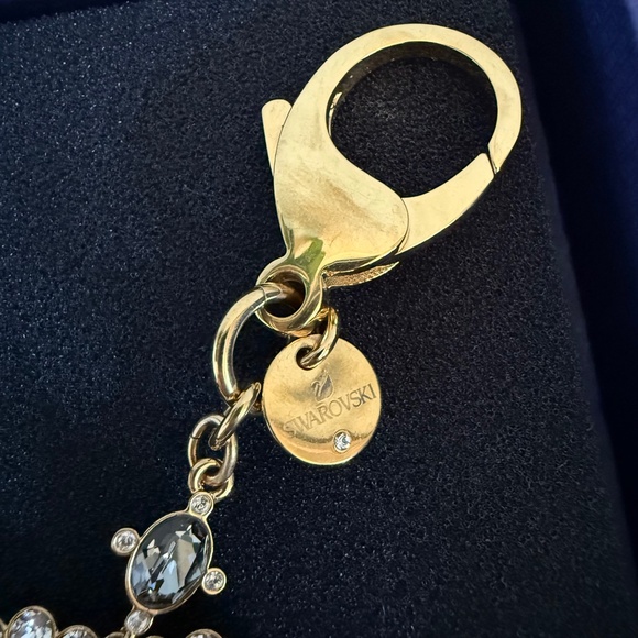 Swarovski Crystal Authentic Gold Plated Swan Bag Charm - Picture 3 of 4